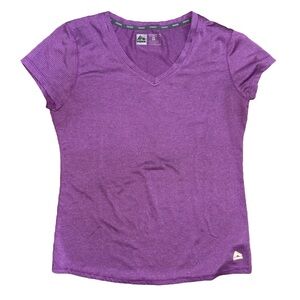 Purple Women's activewear V-Neck Top